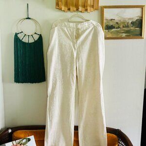 NWT Cato White Damask Dress Pants